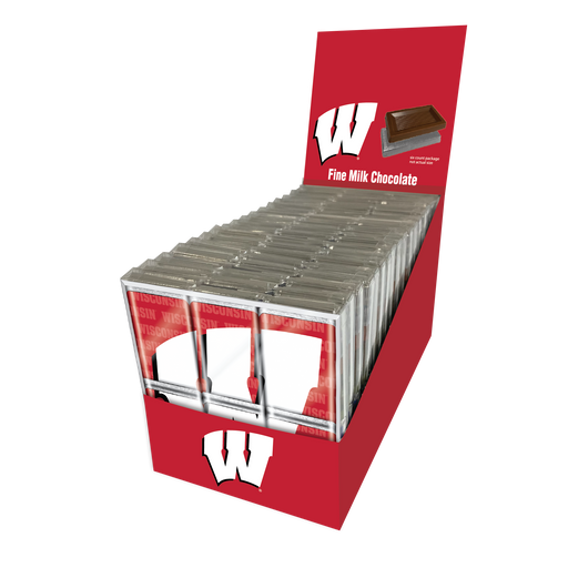 Wisconsin Badgers Chocolate Puzzle (18ct Counter Display)