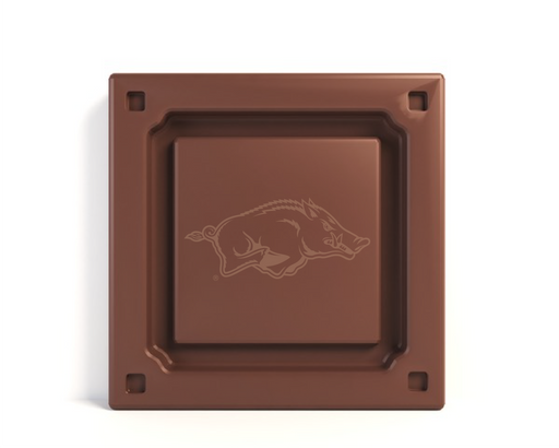 Arkansas Razorbacks embossed chocolate bar  