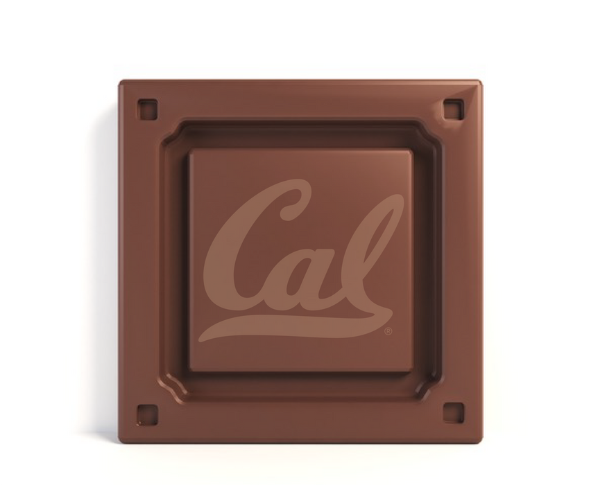 California Golden Bears embossed chocolate bar