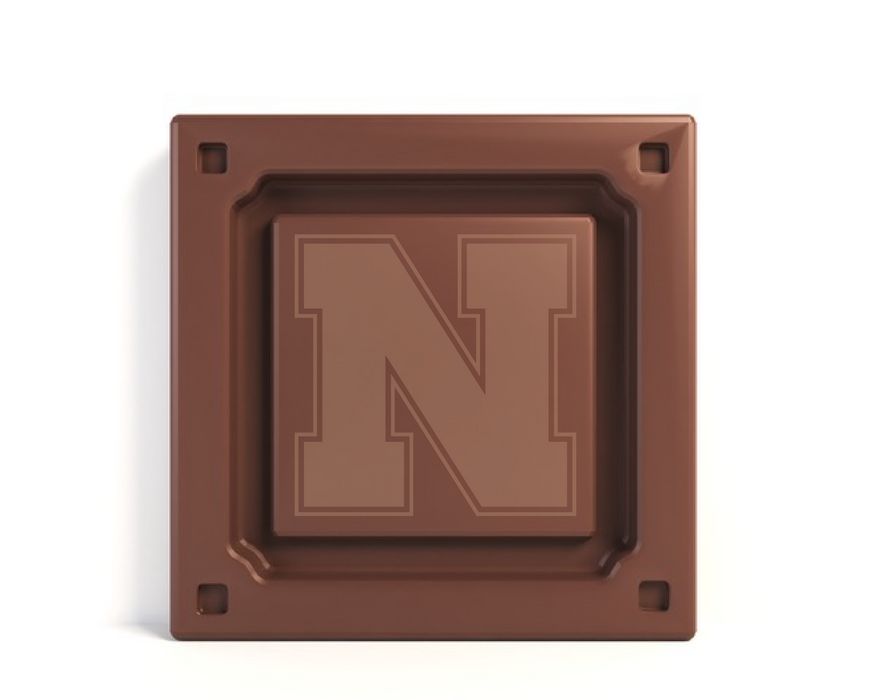 Nebraska Huskers embossed chocolate bar