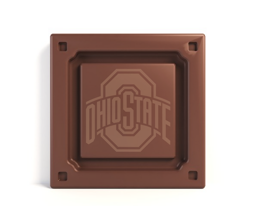 Ohio State Buckeyes embossed chocolate bar